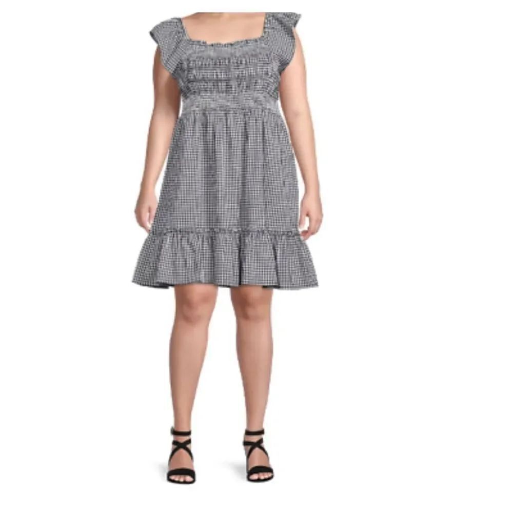 Terra & Sky Women's Plus Size Tiered Smock Dress Size 3X